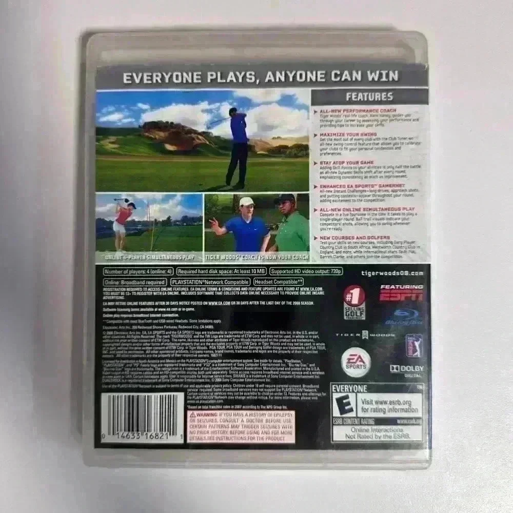 EA Sports Tiger Woods PGA Tour 09 Playstation 3 Video Game
